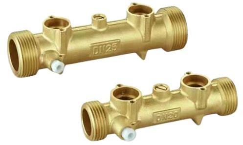 Golden Polished Brass Water Meter Body, For Hardware Fitting