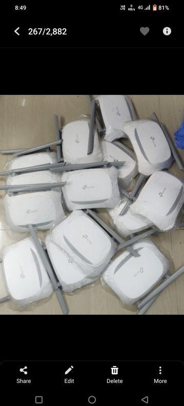 TP link router second hand, for Office, Feature : High Speed, Improve Wi-fi Coverage, Power, Stable Performance