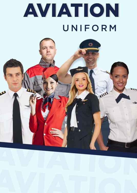 Sky-blue Cotton Aviation Uniforms, for Airlines Use, Gender : Female