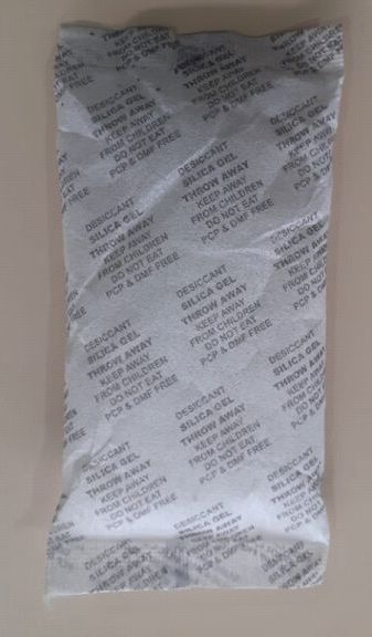 Printed 50gm Silica Gel Pouch, Color : White