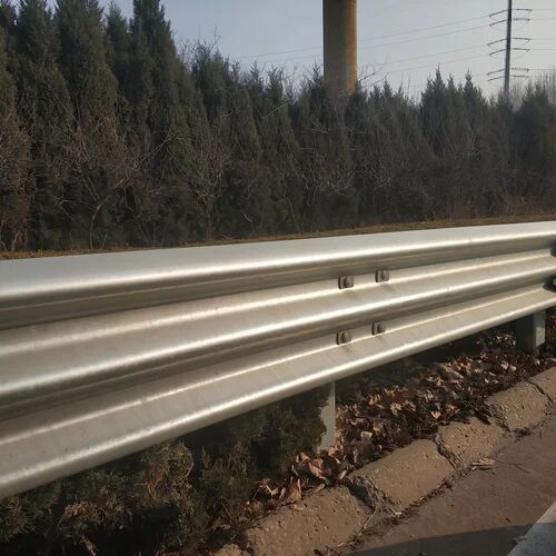 Metal Beam Crash Barrier, for Highway, Color : Silver