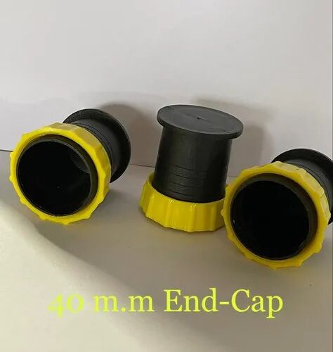 Black Yellow Plastic Rain Pipe End Cap