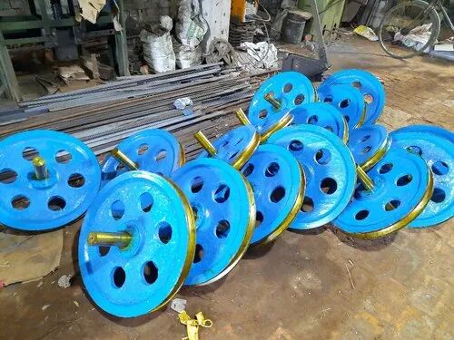 Cast Steel Wire Rope Pulleys, Capacity : 5 ton