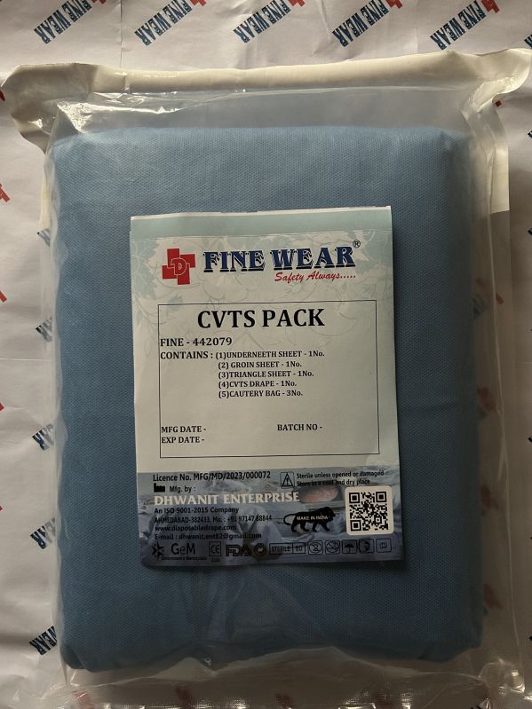FINE WEAR Plain Non-Woven CVTS PACK, Packaging Type : Plastic Packets