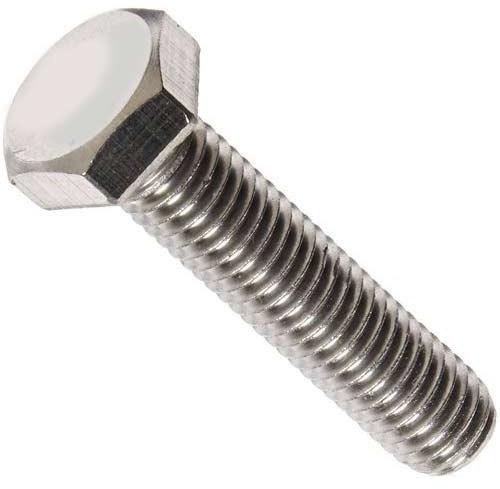 Silver Round 304 Stainless Steel Hex Bolt, for Automotive Fittings, Size : Customised