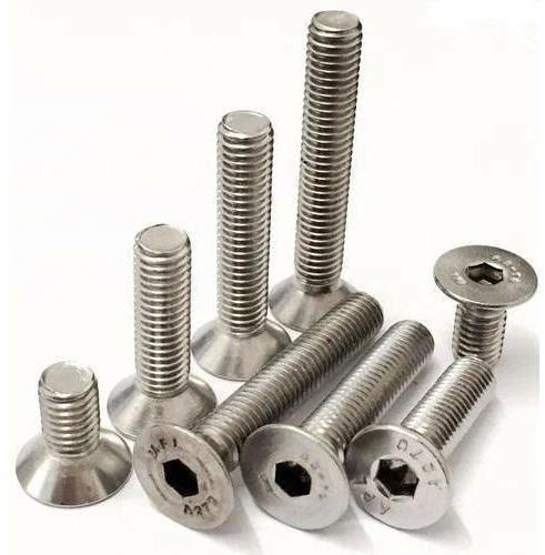 Silver Round Duplex Steel Csk Allen Bolt, for Automotive Fittings, Size : Customised
