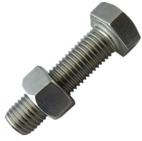 Silver Round Polished Inconel Hub Bolt, for Automotive Fittings, Size : Customised