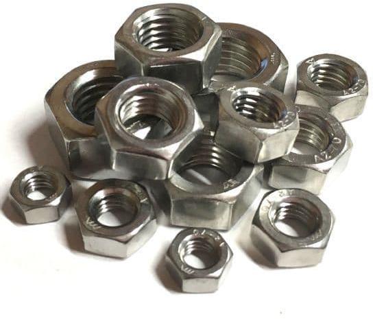 Silver Mild Steel Nut, for Fittings, Automotive Industry, Automobiles