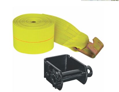 Yellow Winch Straps, Feature : Heavy Duty Wear, Abrasion Resistance, Strength.