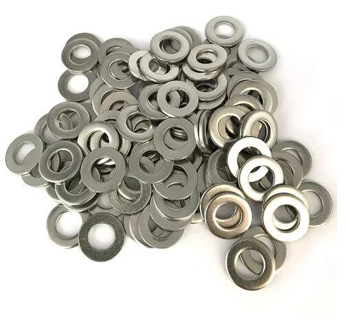 Silver Round   Stainless Steel Spring Washer, Packaging Type : Box