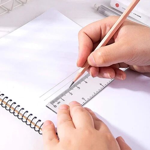 Transparent Plastic Ruler Scale, for School, Feature : Flexible, Top quality, Highly used