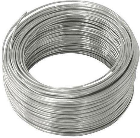 Silver 19 SWG GI Binding Wire, for Fence Mesh, Construction, Packaging Type : Roll