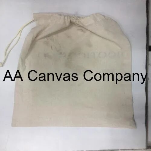 AA Canvas Plain Drawstring Bags, Size : 35 cms x 30 cms