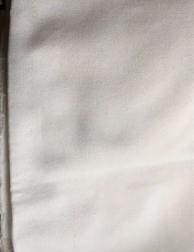 White Plain  Polyester Fabric, for Apparel/Clothing, Length : 80 Meter