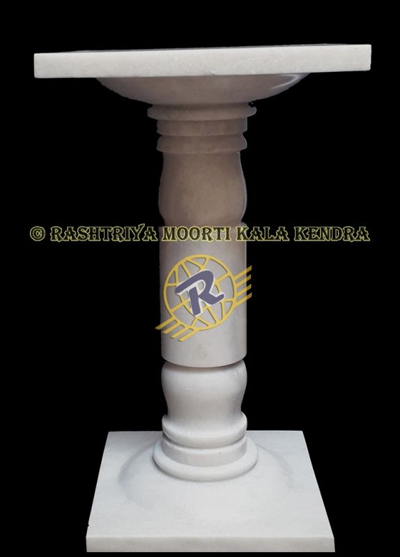 Plain Polished Marble Pedestals, For Hotel, Office, Restaurant, Feature : Fine Finished, Stylish