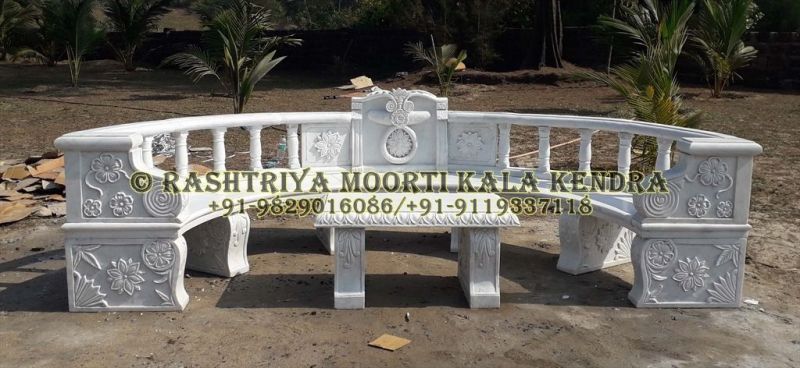 Polished White Marble Sofa Set, for Garden, Feature : Crack Resistance, Fine Finished, Washable