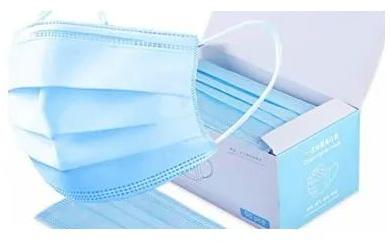Light Blue Cotton Surgical Masks, for Laboratory, Hospital, Clinical