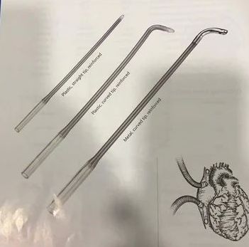 Silver Manual Polished Metal Venous Return Cannula, for Hospital, Specialities : High Quality, Durable