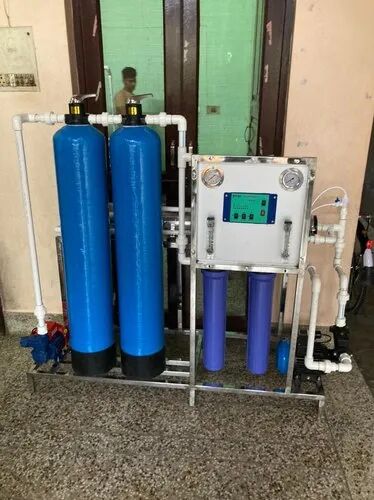Blue Automatic 250 LPH RO Plant Machine, for Purifies Water