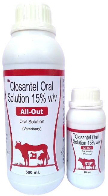 Liquid All out Closantel Oral Solution, for Veterinary, Shelf Life : 2 Year