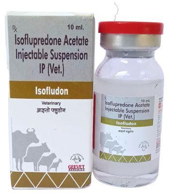 Isofludon Isoflupredone Acetate Injectable Suspension, For Clinical, Packaging Type : Glass Vial