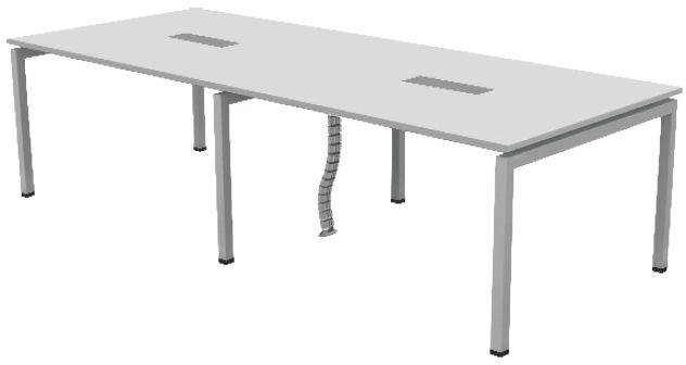 Grey Polished Prelam Particle Board Plain Conference Tables, For Office Use, Size : 3600x1500x750mm