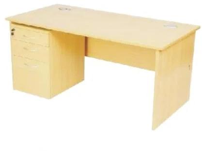 Rectangle Wooden Plain Polished RET-306 Office Executive Table, Color : Yellow