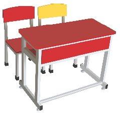 Rectangle Plain Steel SS-140 Student Desk, for School, Style : Modern