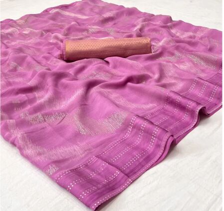 Embroidered Chanderi Silk Saree, Occasion : Party Wear