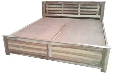 Wooden Double Bed, for Home, Bed Size : Full Size