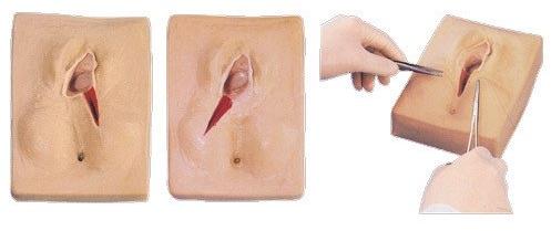 Skin Colour PVC Vulva Suturing Training Simulator