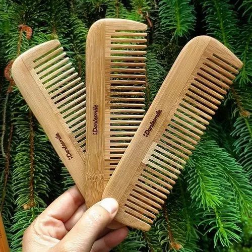 Wooden Hotel Bamboo Neem Comb, Color : Brown