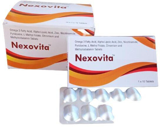 Nexovita Tablet, for Hospitals Clinic, Packaging Type : Strips