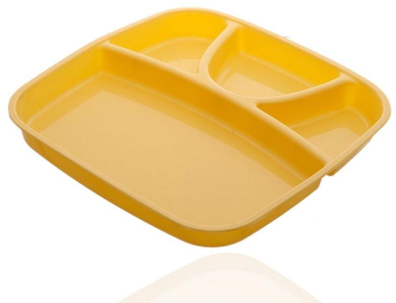 Plastic Square Compartment Plate