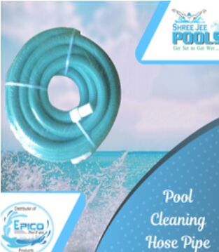 BLue Round Plastic Pool Cleaning Hose Pipe