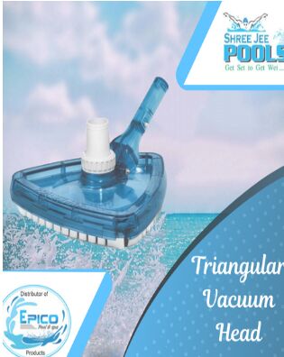 Blue Plastic Triangular Vacuum Head