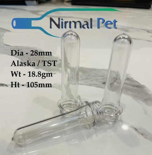 Transparent 18gm Alaska Neck PET Preform