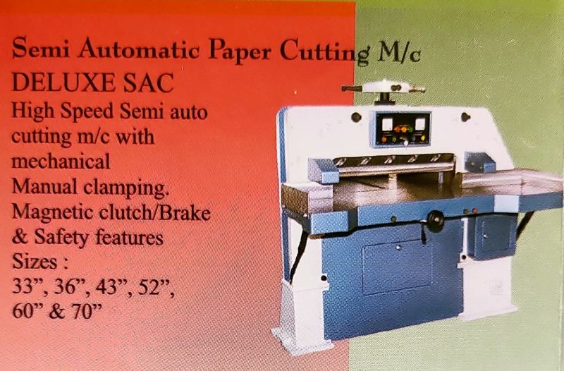 3 HP Semi Automatic Paper Cutting Machine