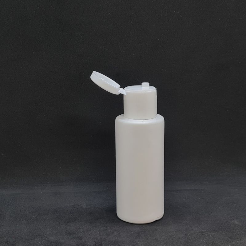 White Round 50ml hdpe cylindrical bottle