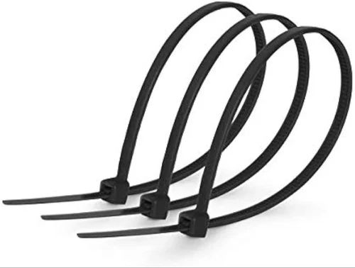 Black 150x2.5mm UV Nylon Cable Tie