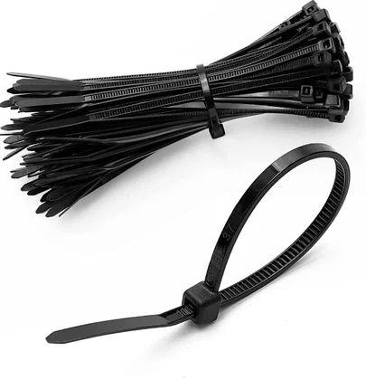 200x2.5mm UV Nylon Cable Tie, Color : Black