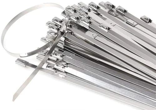 Silver 250x4.6mm Stainless Steel Cable Tie