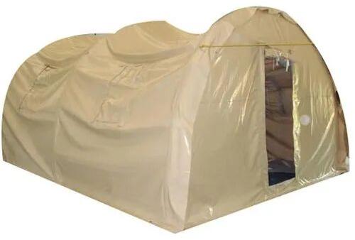 Inflatable rubber tent