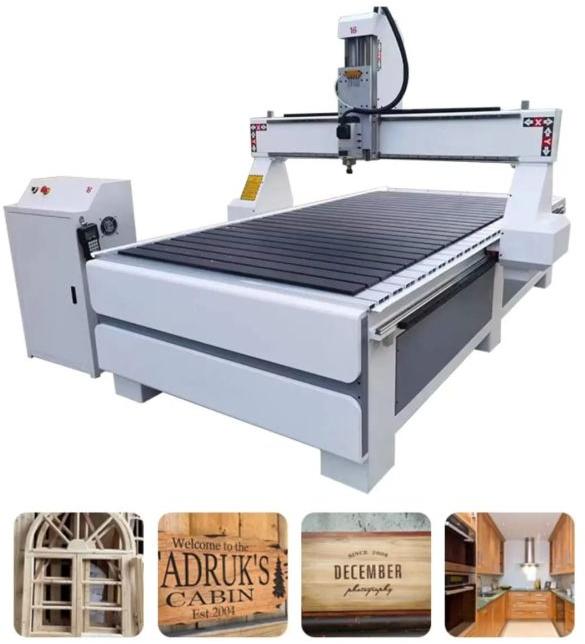 Automatic 100-1000kg Wood engraving machine, Color : Brown