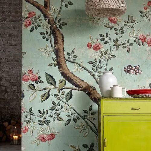 Floral Printed Wallpaper