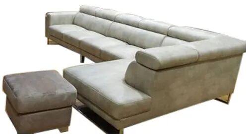 Razvi Solid Wood Foam L Shape Sofa Set, Seating Capacity : 5 Seater