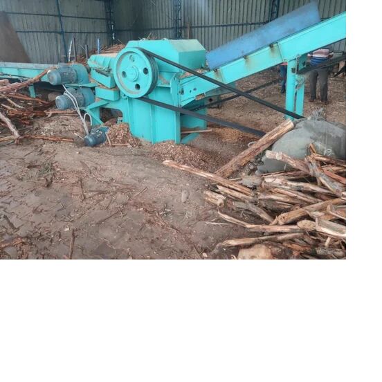 Blue Grren Automatic Heavy Duty Wood Chipper Machine