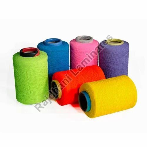 All Colours Nylon Polyester Spandex Covered Yarn, Packaging Type : Carton