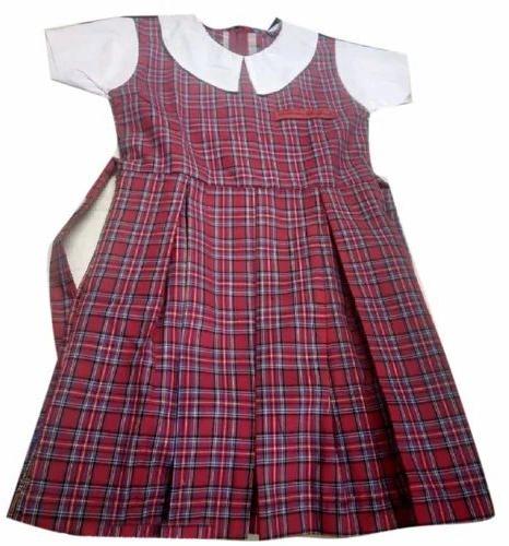 Short Sleeve Cotton School Kids Frocks, Size : M