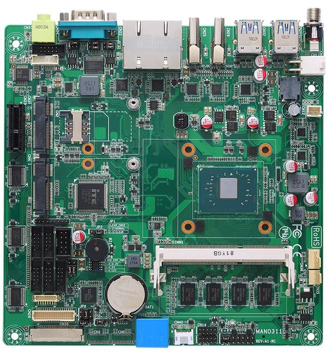 MANO311 Mini ITX Motherboard, for Desktop, Color : Green